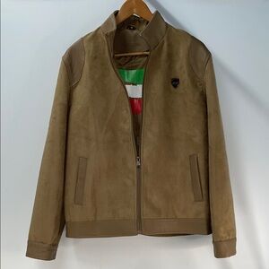 BV CLOTHING LEATHER AND SUEDE BOMBER JACKET FTL-02-163